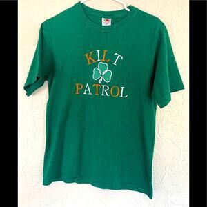 MENS QUALITY EMBROIDERED SHIRT KILT GO COMMANDO SCOTTISH IRISH PRIDE SIZE SMALL